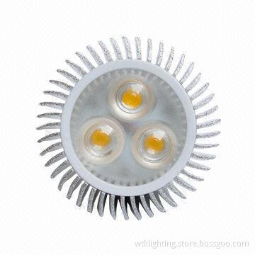9W/GU10 LED Spotlight, LM90, 110 to 230V, Dimmable